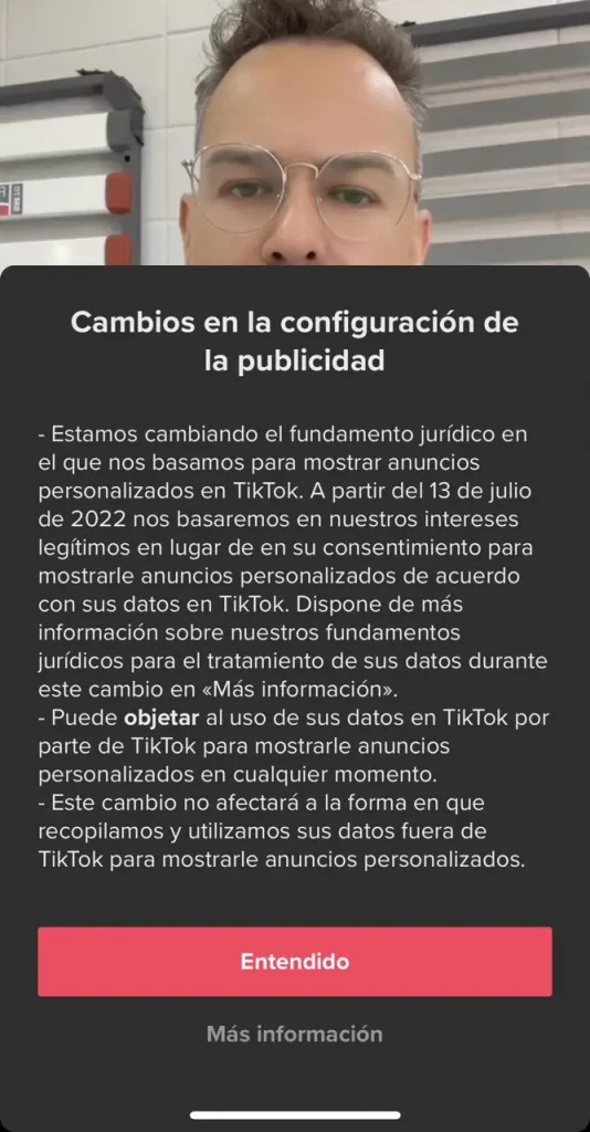 cambios en la configuración
