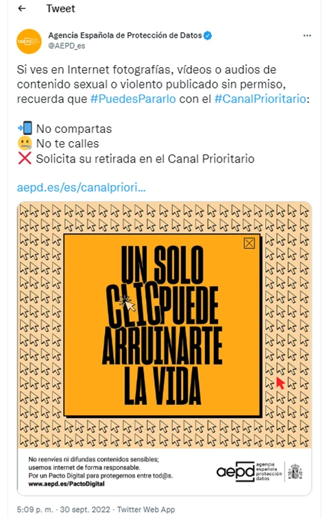 Canal Prioritario de la AEPD